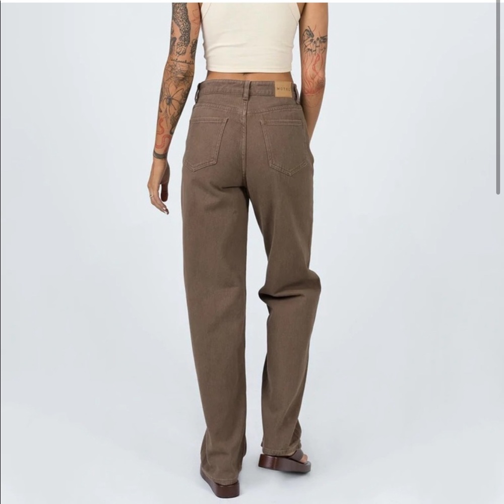 MOTEL ROCKS BROWN JEANS - Picture 2 of 5